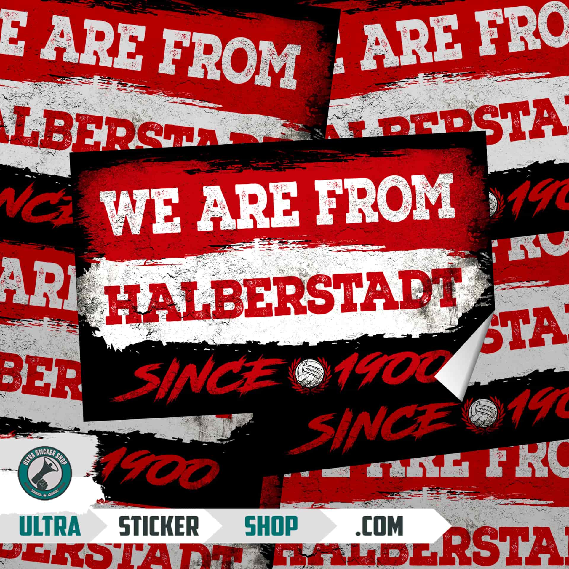 We Are From Halberstadt 1900 Aufkleber