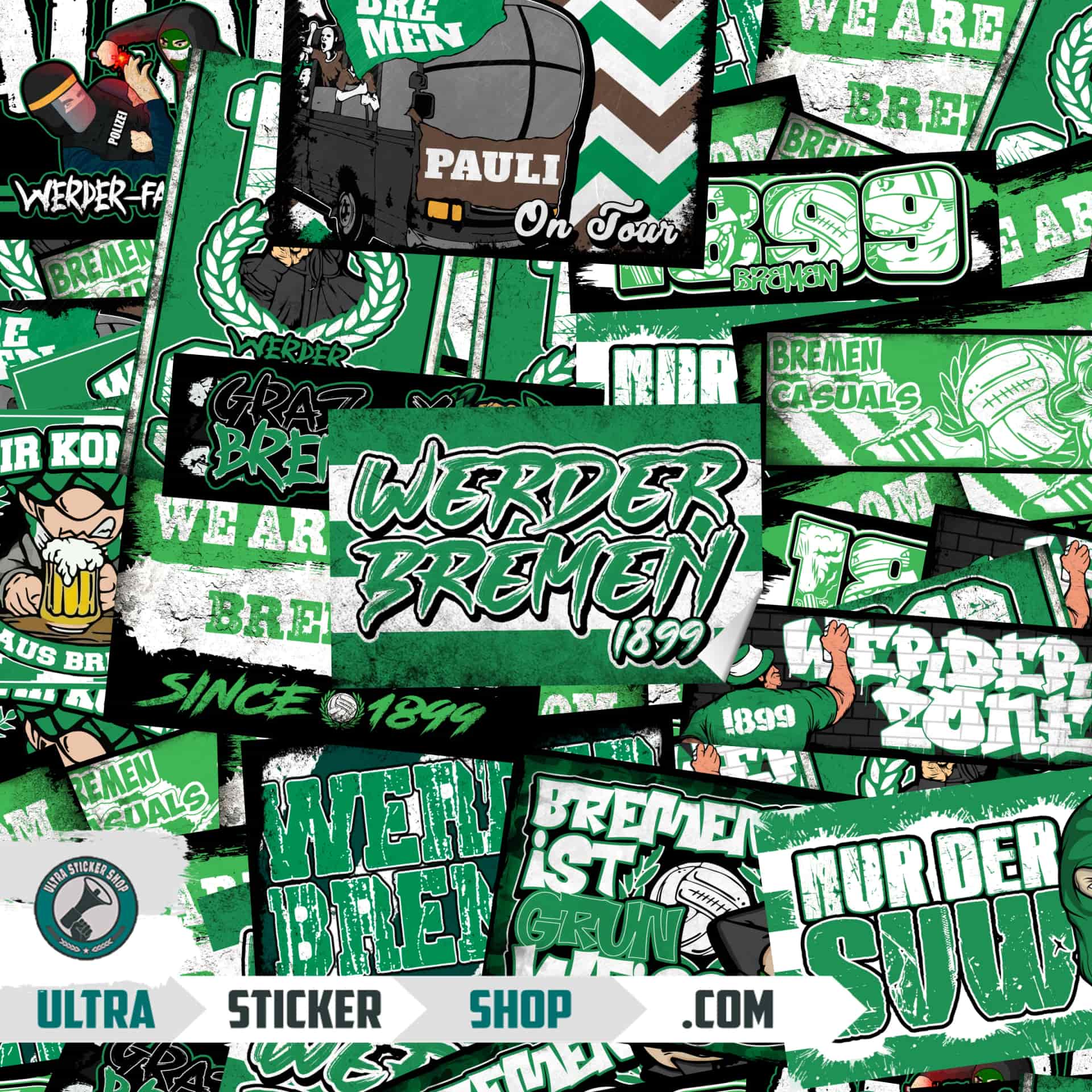Werder Bremen Aufkleber-Mix