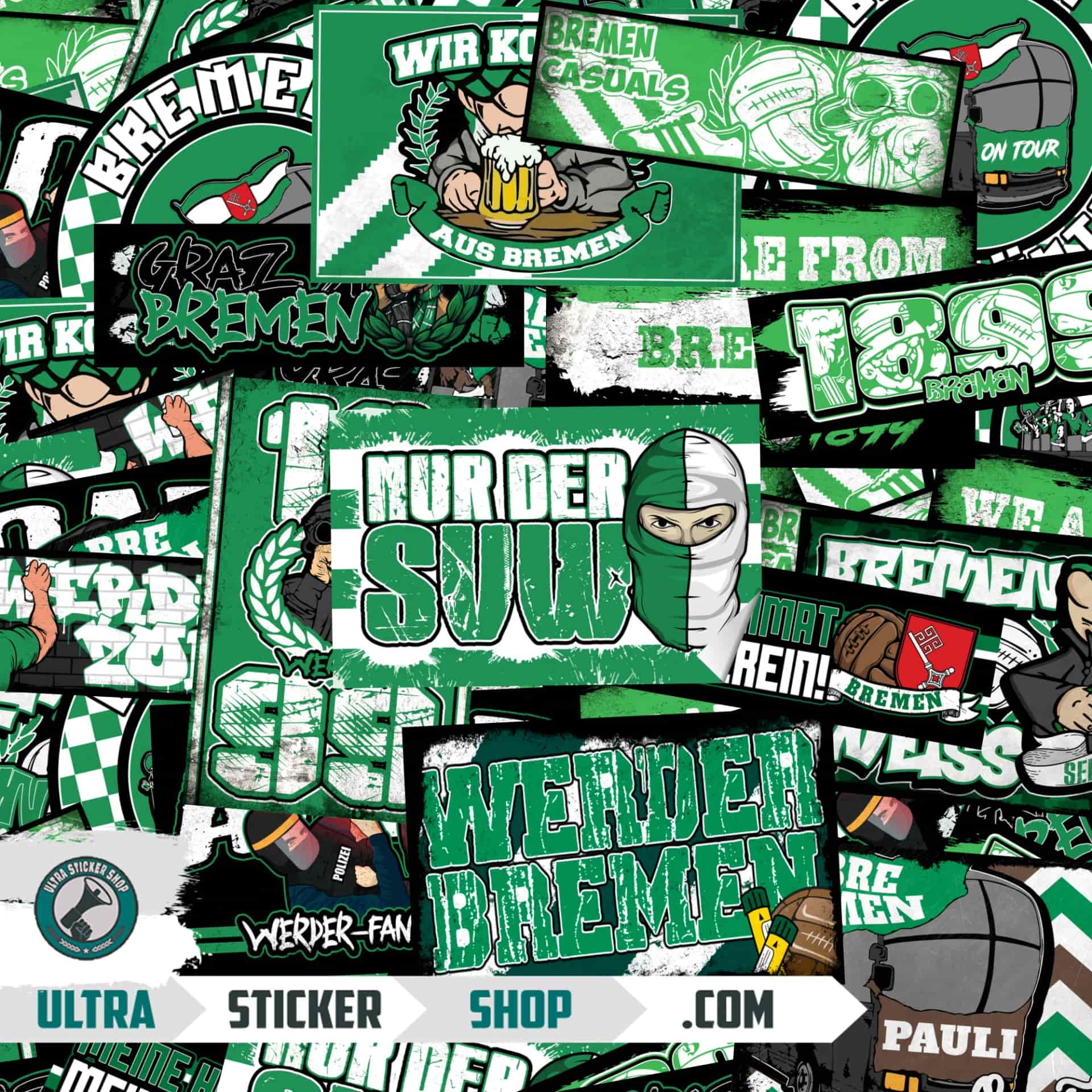 Werder Bremen Aufkleber-Mix