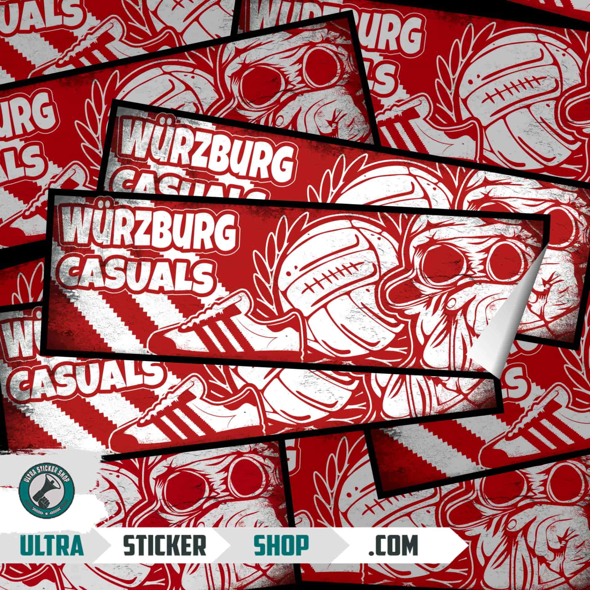 Würzburg casuals Aufkleber