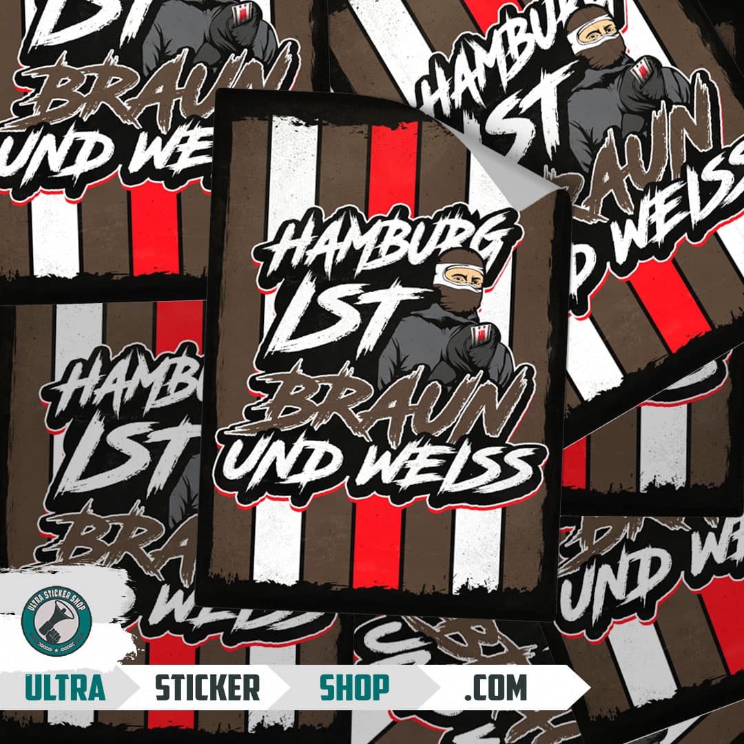 Hamburg ist Braun und Weiss