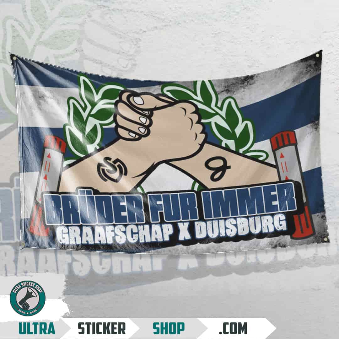 Bruder fĂĽr immer Graafschap X Duisburg Flagge