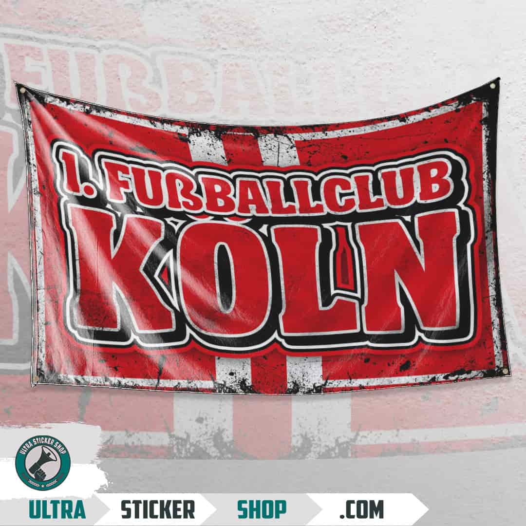 1. Fußballclub Köln Flagge