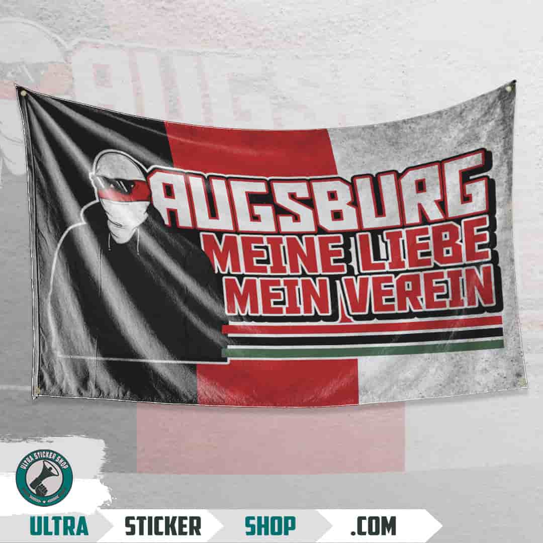 Augsburg meine liebe mein verein! Flagge
