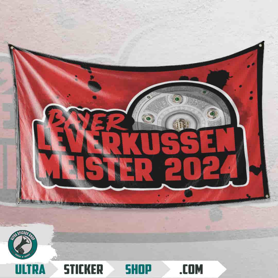 Bayer Leverkusen meister 2024 Flagge