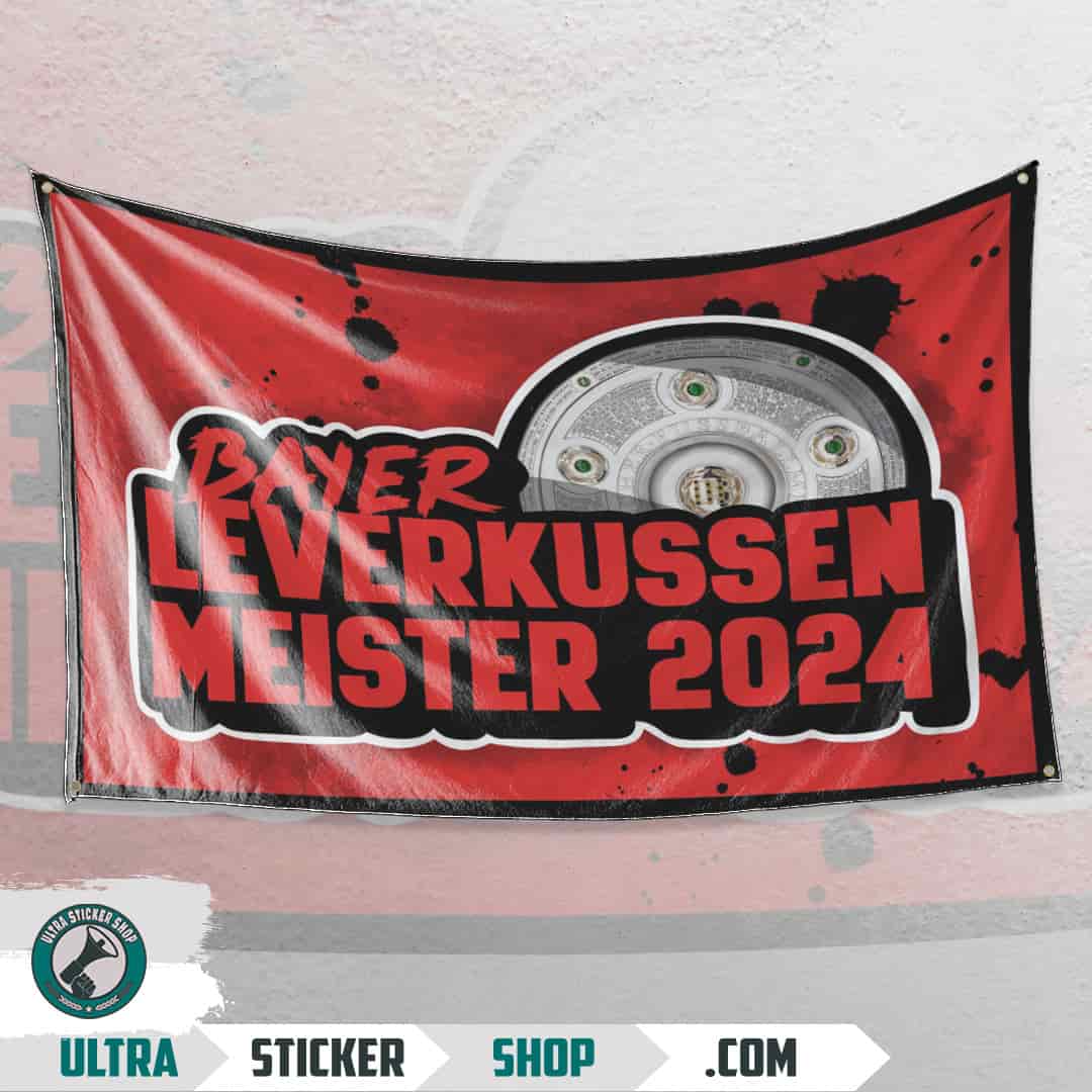 Bayer Leverkusen meister 2024 Flagge