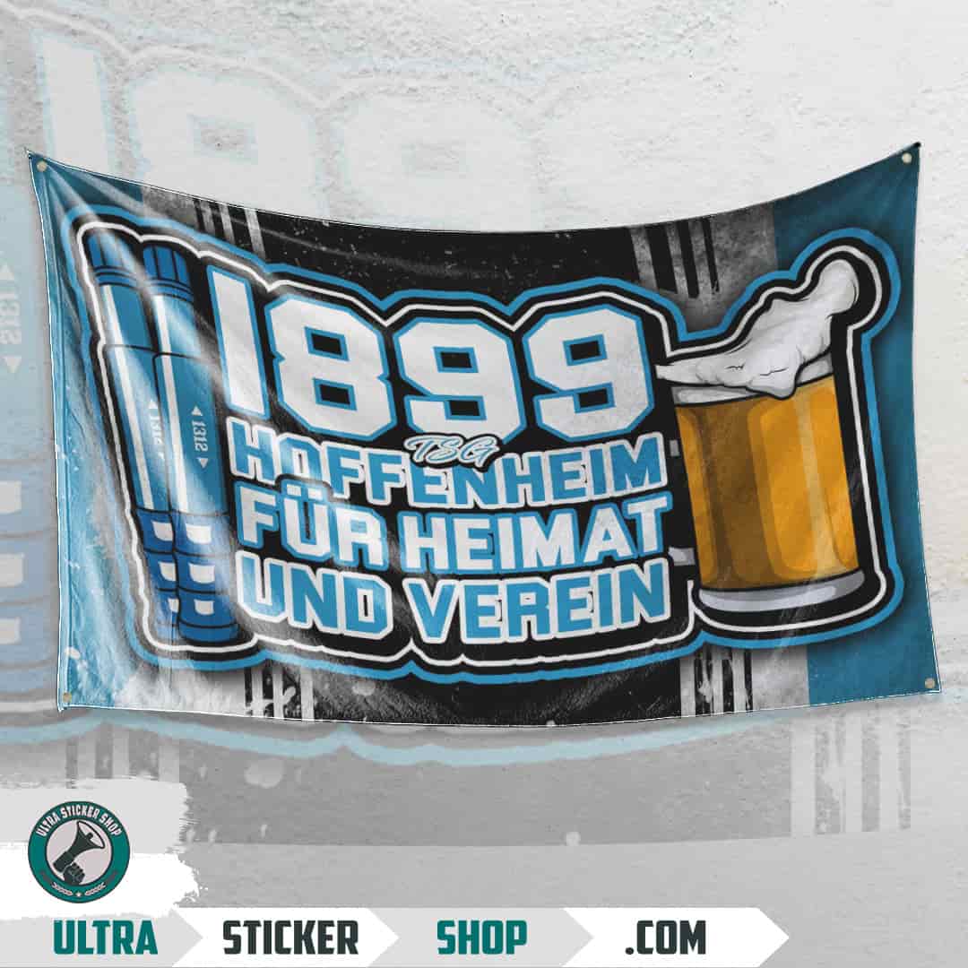 1899 TSG Hoffenheim für heimat und verein Flagge