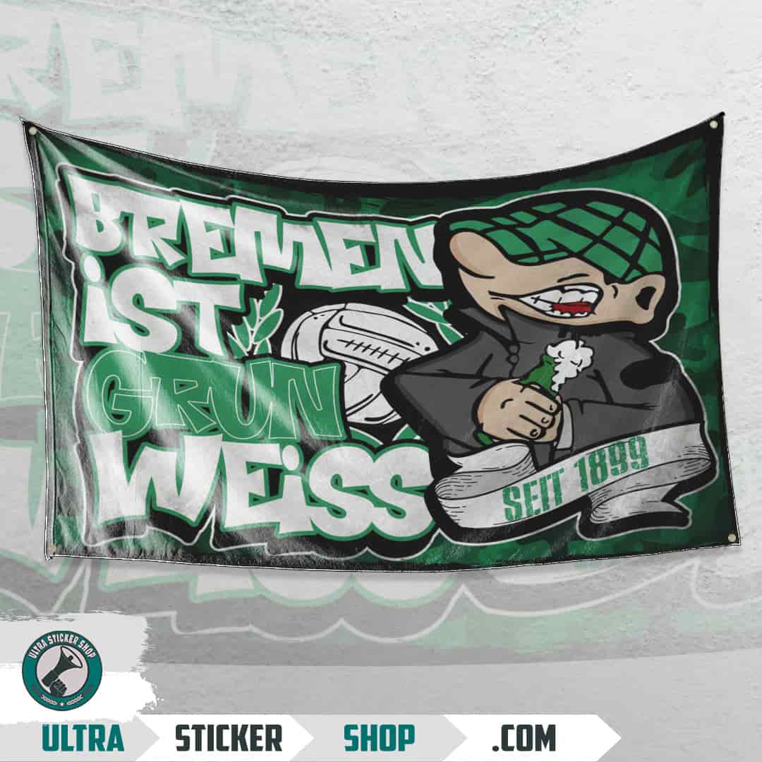 Bremen ist grün weiss Flagge