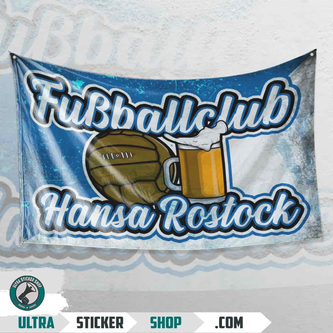 Fuẞballclub Hansa Rostock Flagge
