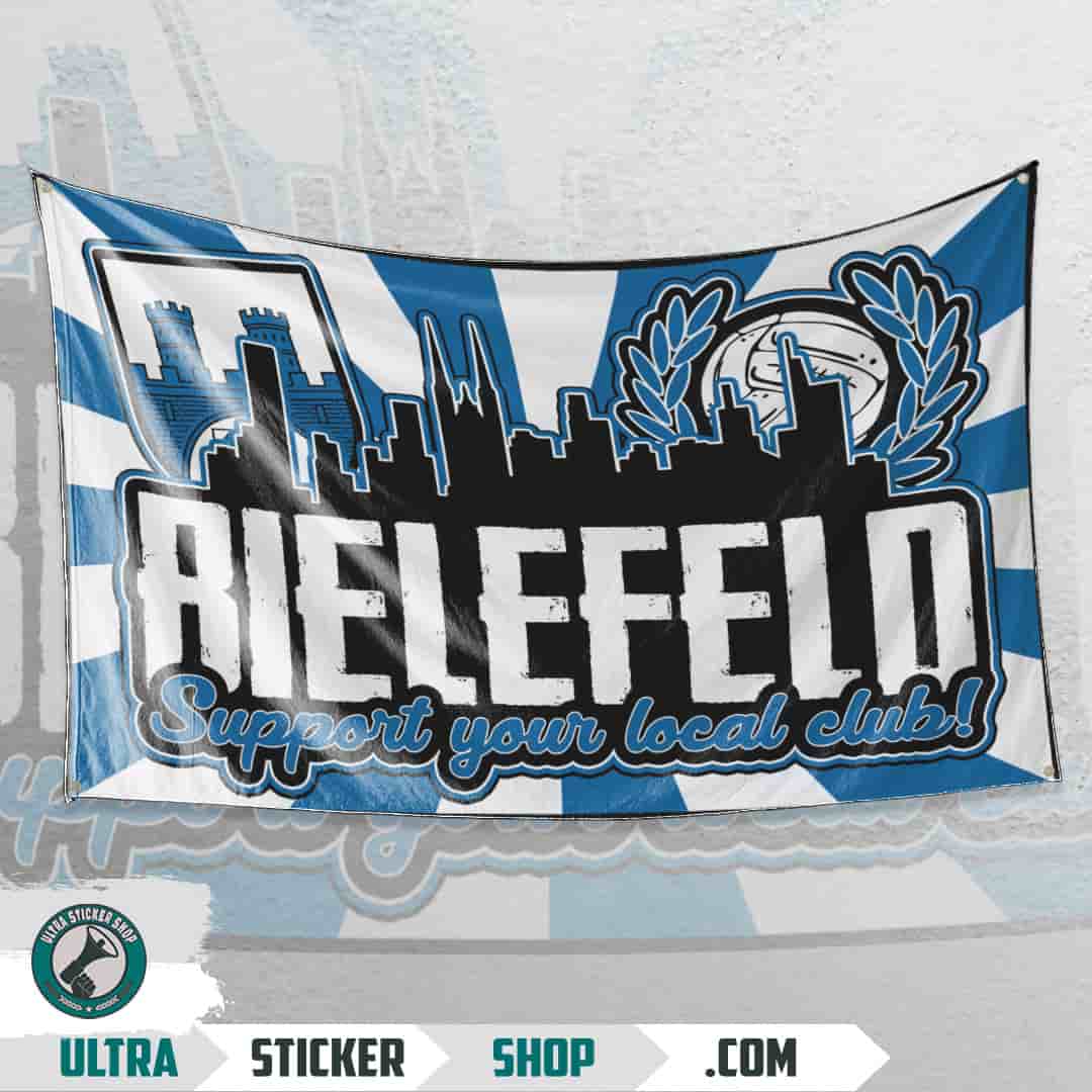 Bielefeld support your local club Flagge