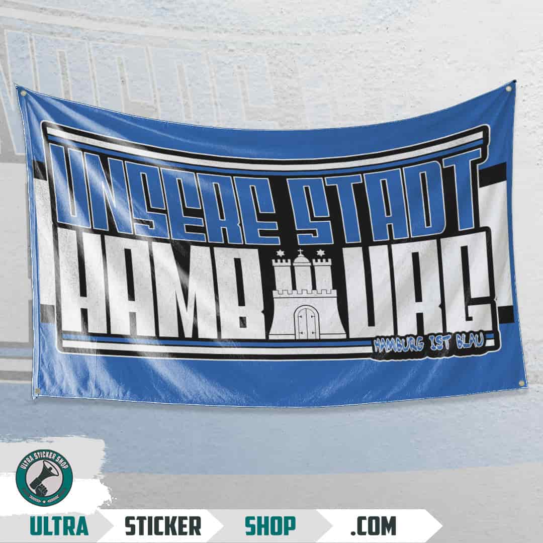 Unsere Stadt Hamburg Flagge