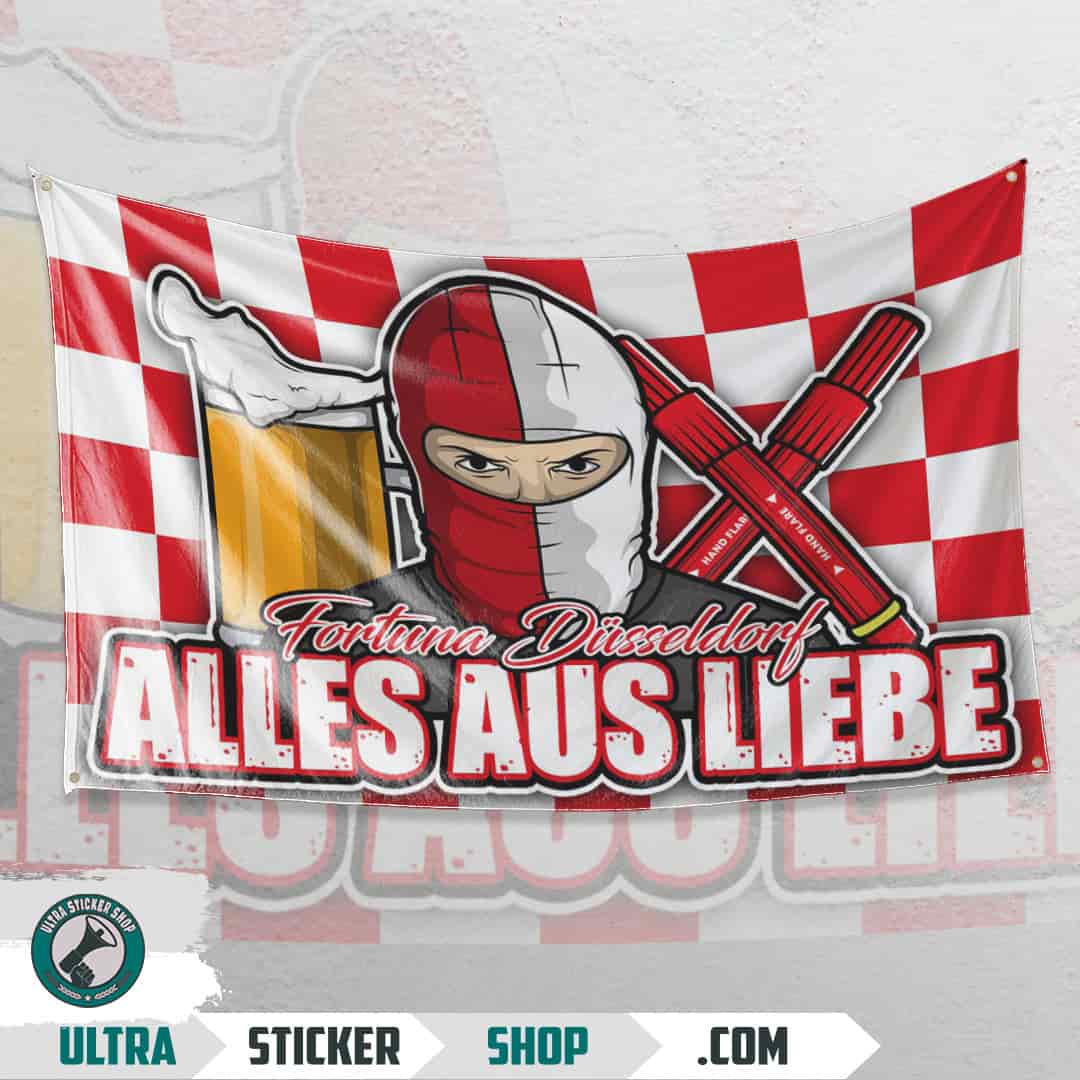 Alles aus liebe Fortuna Düsseldorf Flagge