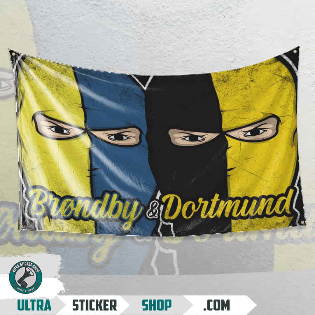 Brøndby X Dortmund Flagge