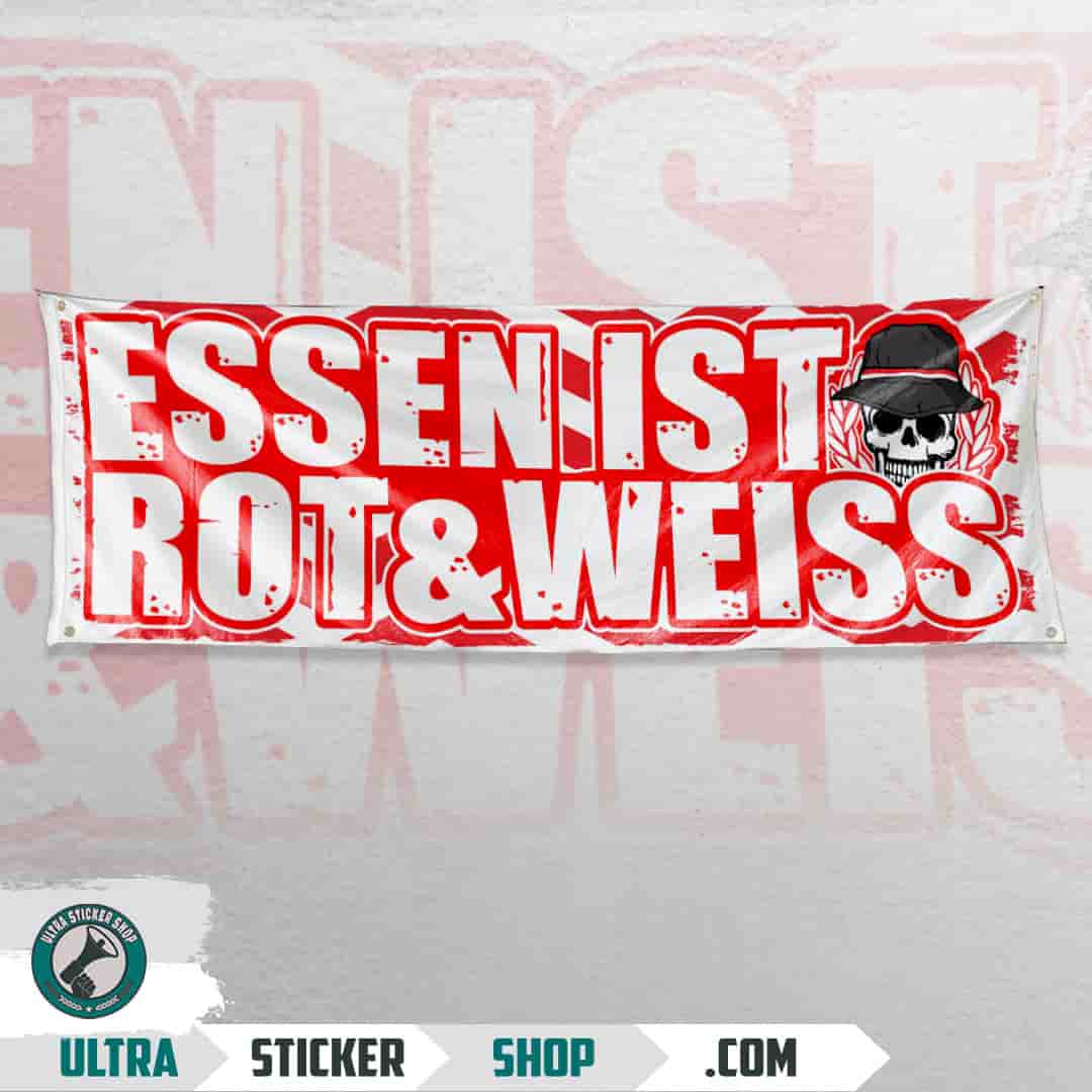 Essen ist rot & weiss Flagge
