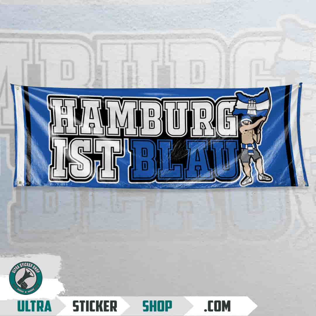 Hamburg ist blau Flagge