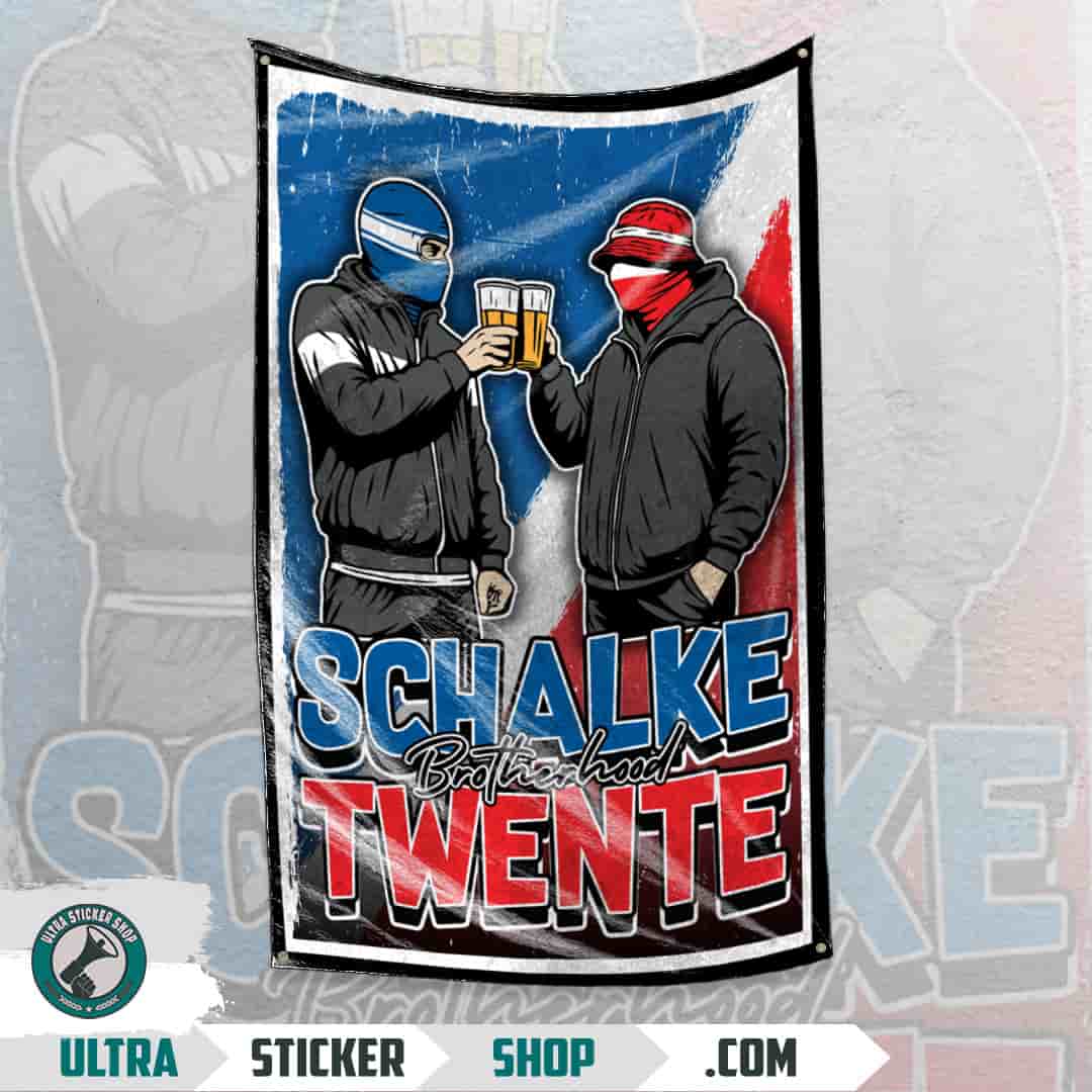 Schalke Brotherhood Twente Flagge