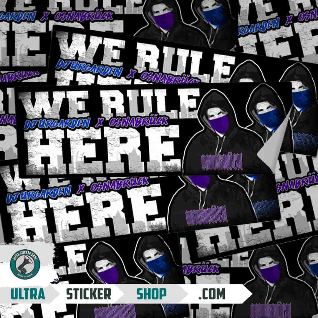We Rule Here Djurgarden x Osnabrück Aufkleber