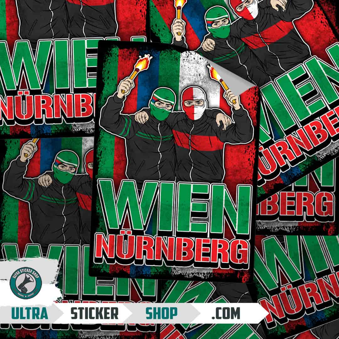 Wien X Nürnberg Aufkleber