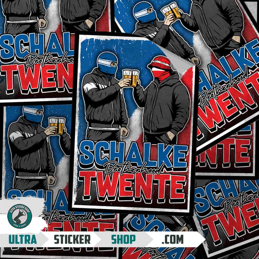 Schalke Brotherhood Twente Aufkleber