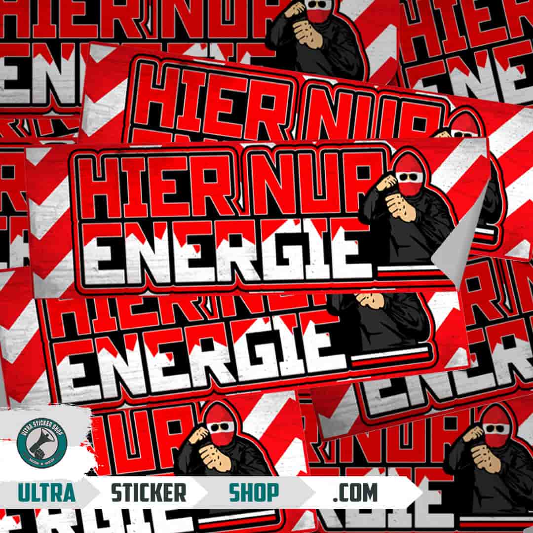Hier nur Energie Aufkleber