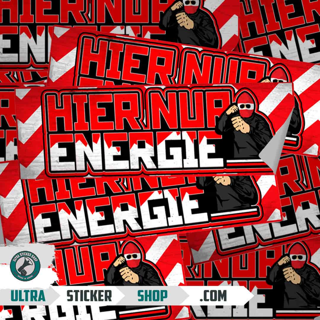 Hier nur Energie Aufkleber