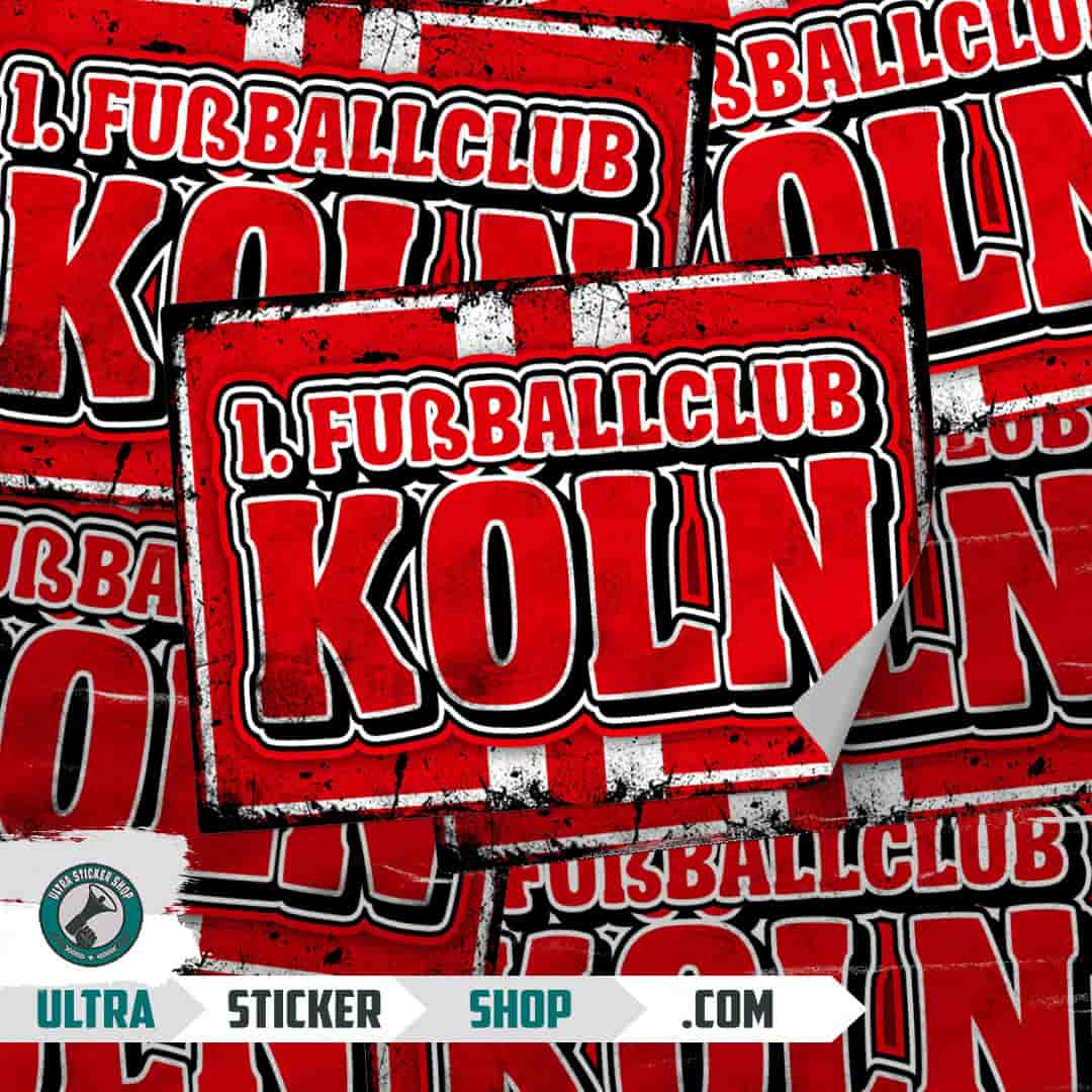 1. Fußballclub Köln Aufkleber