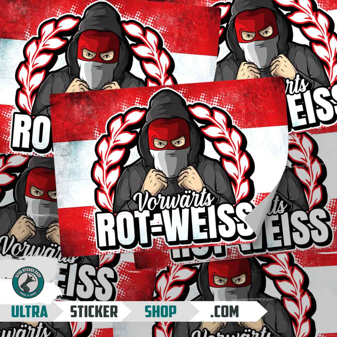 Vorwärts Rot-Weiss Aufkleber