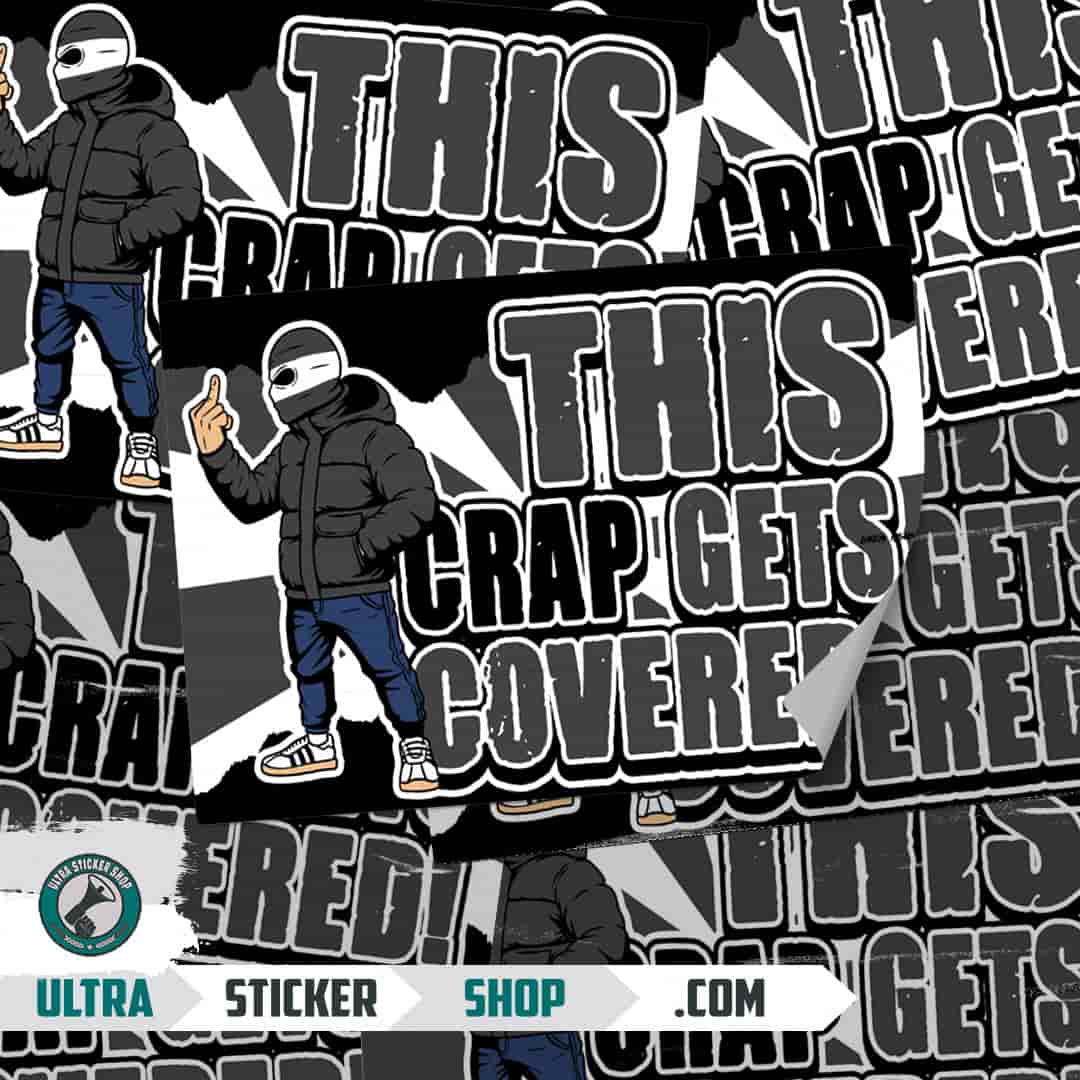 This Crap Get Covered! Aufkleber