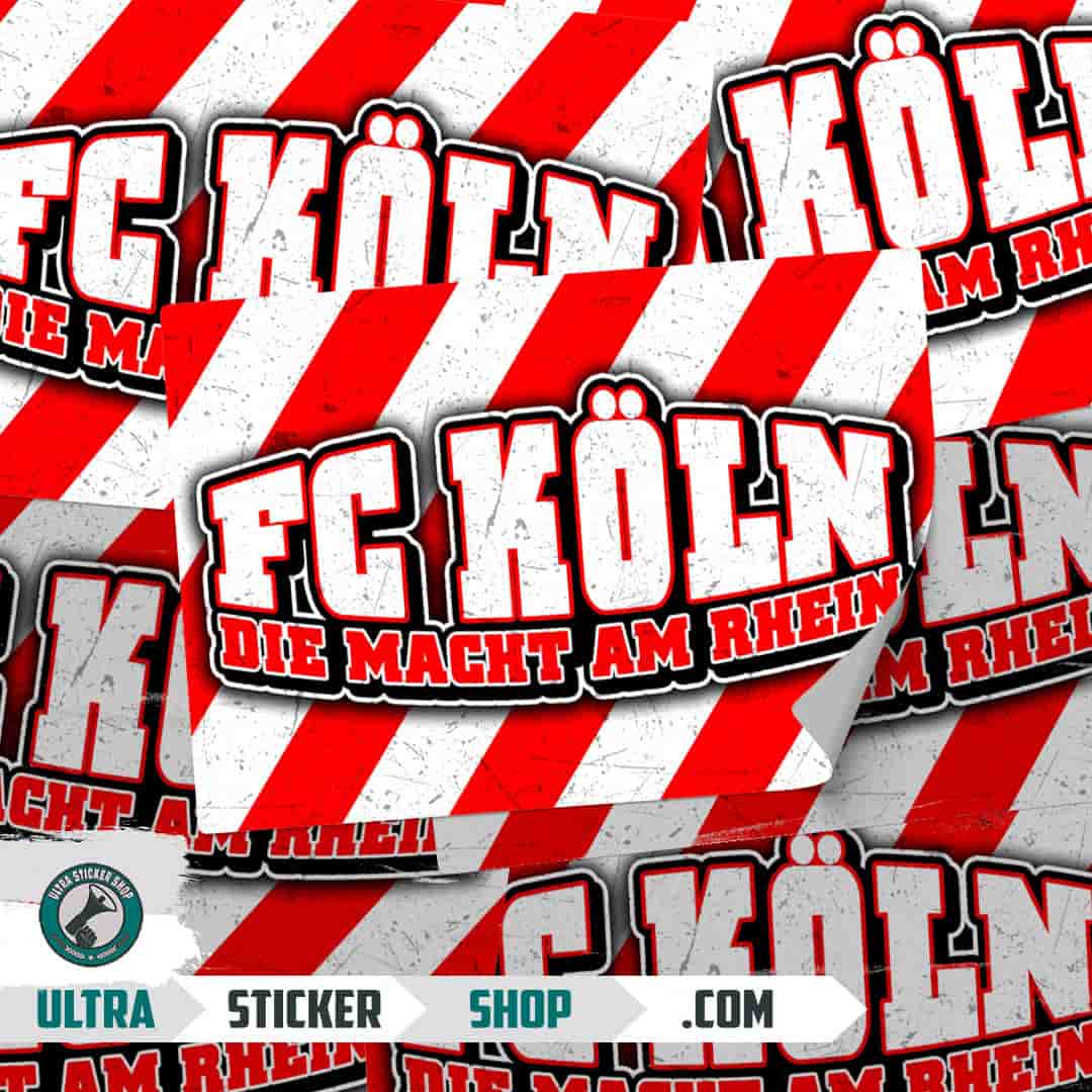 FC Köln die macht am rhein Aufkleber