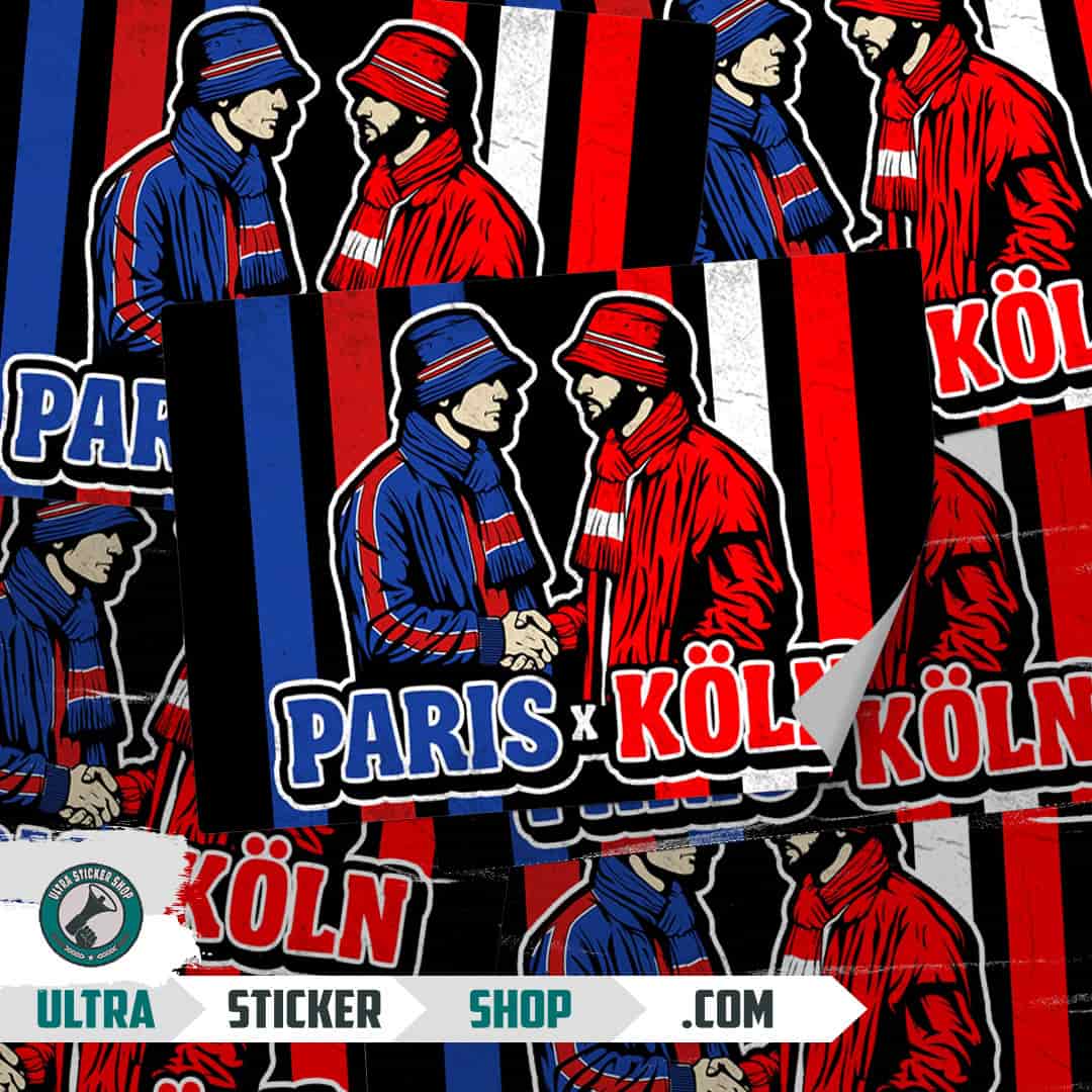 Paris X Köln Aufkleber