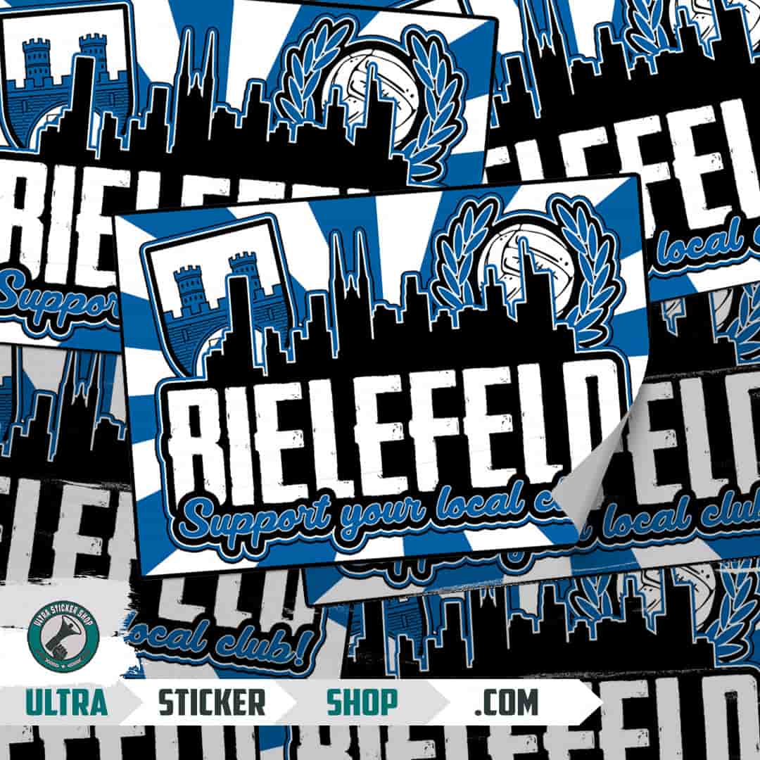 Bielefeld support your local club Aufkleber