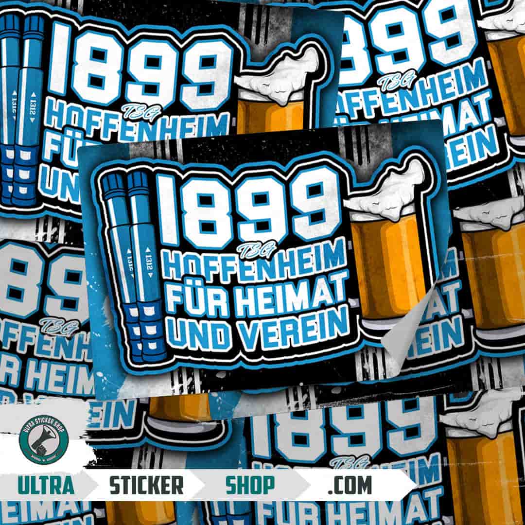 1899 TSG Hoffenheim für heimat und verein Aufkleber