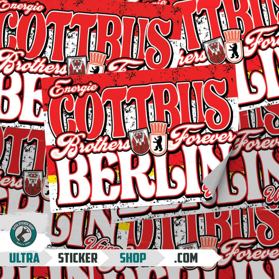 Energie Cottbus Brothers Forever Berlin union Aufkleber