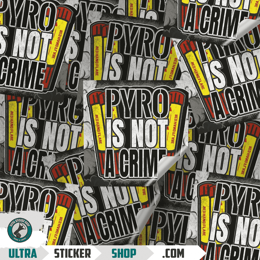 Pyro is not a crime Aufkleber