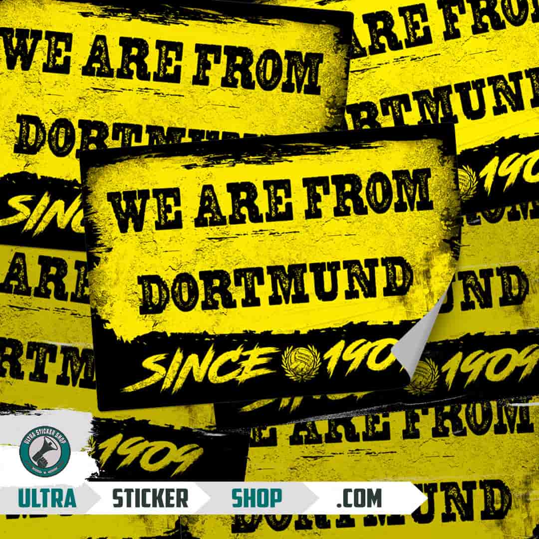We are from Dortmund since 1909 Aufkleber