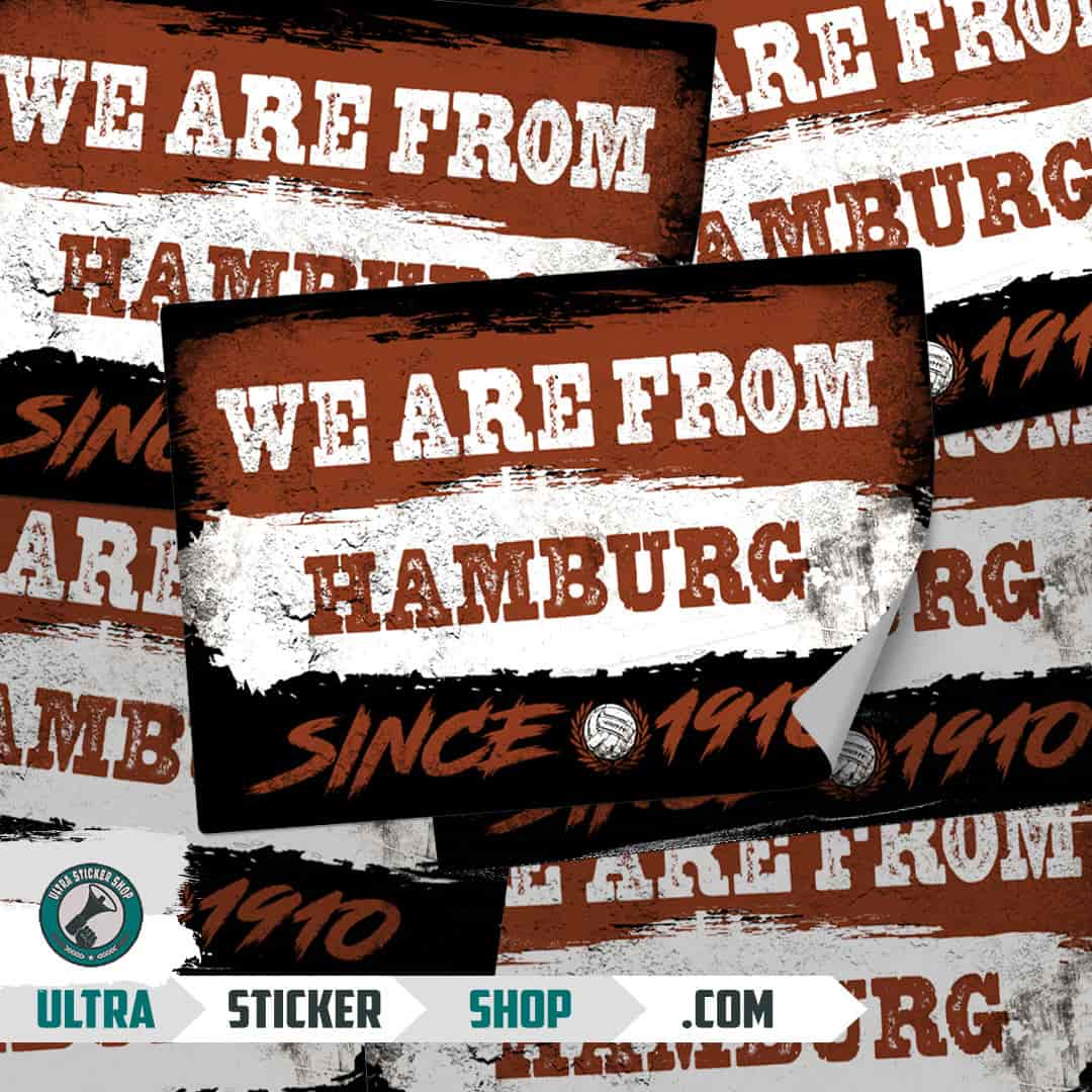 We are from Hamburg since 1910 Aufkleber