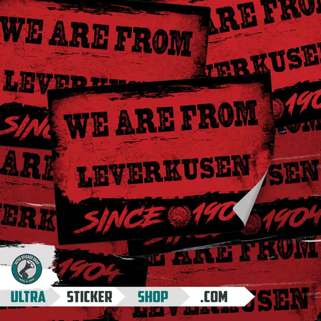 We are from Leverkusen since 1904 Aufkleber