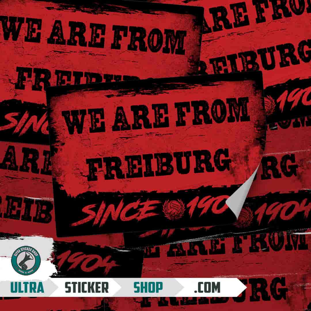 We are from Freiburg since 1904 Aufkleber