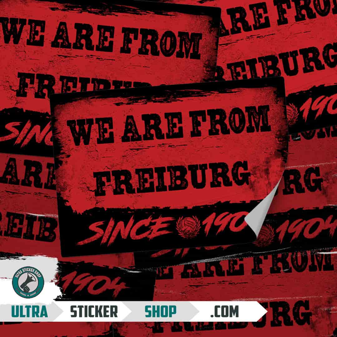 We are from Freiburg since 1904 Aufkleber