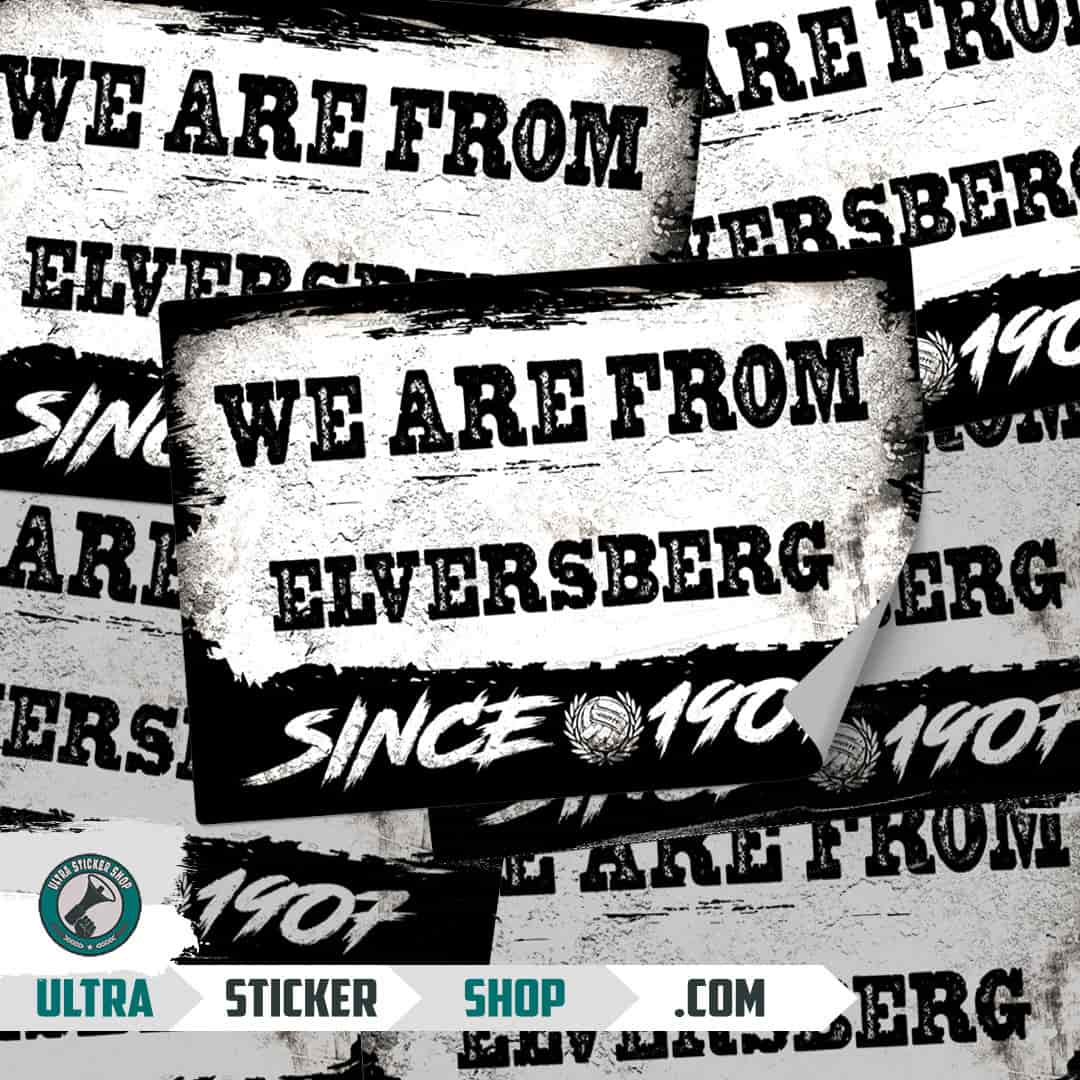 We are from Elversberg since 1907 Aufkleber