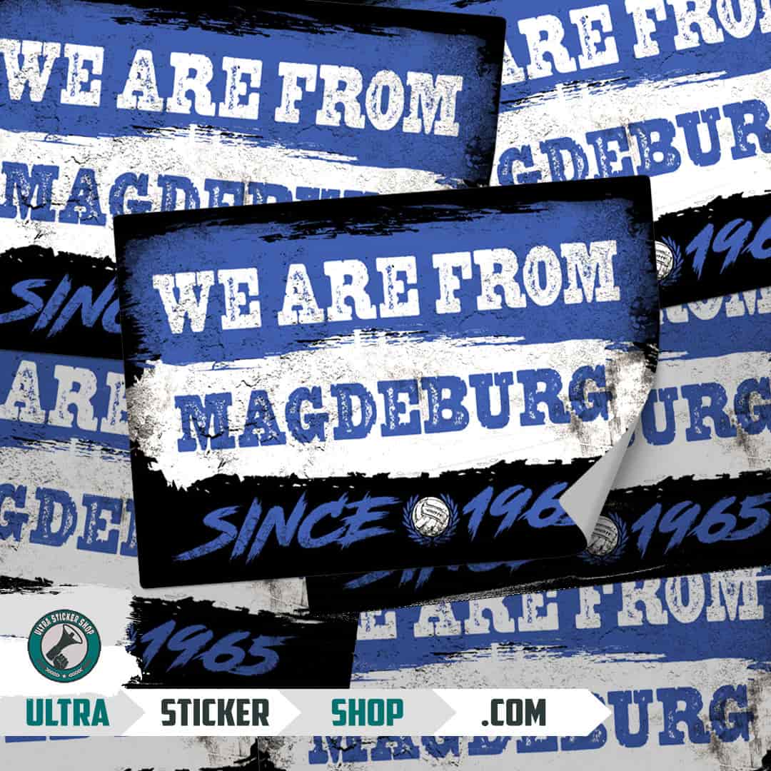 We are from Magdeburg since 1965 Aufkleber