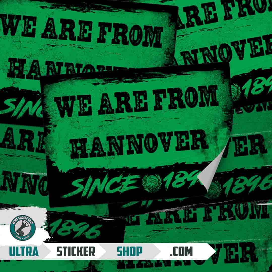 We are from Hannover since 1896 Aufkleber