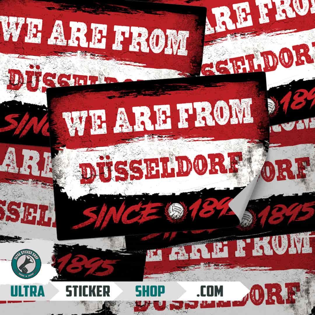 We are from Düsseldorf since 1895 Aufkleber