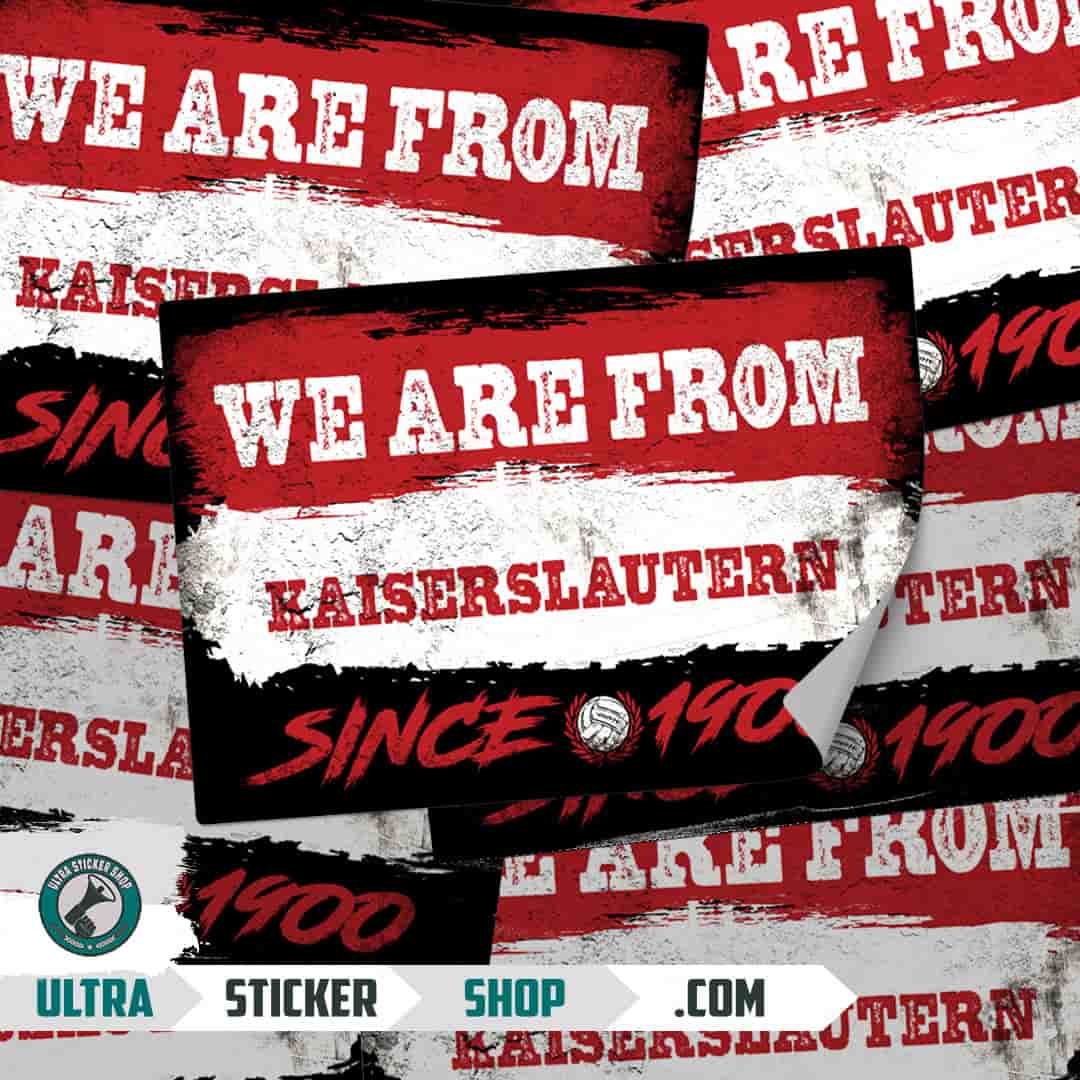 We are from Kaiserslautern since 1900 Aufkleber