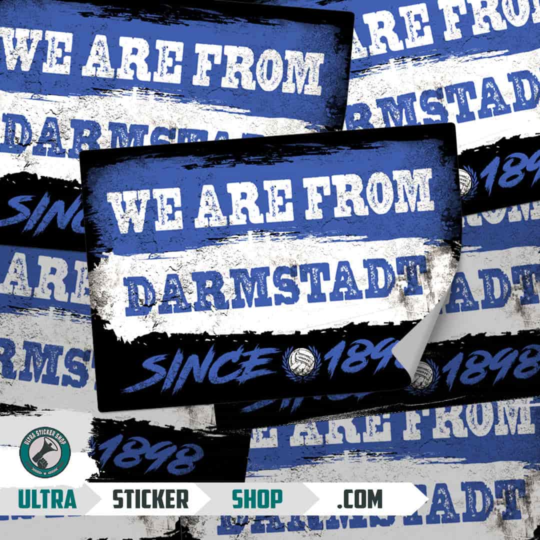 We are from Darmstadt since 1898 Aufkleber