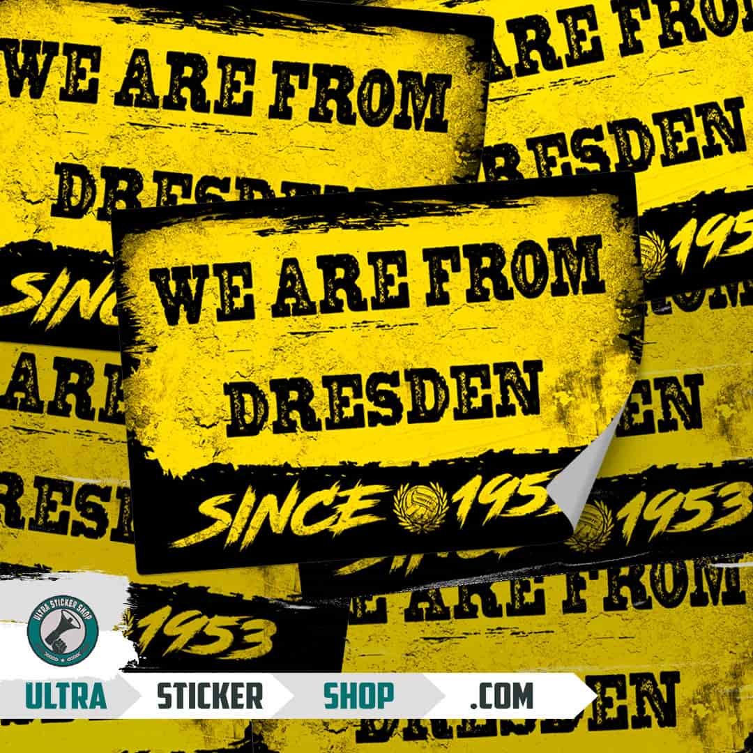 We are from Dresden since 1953 Aufkleber