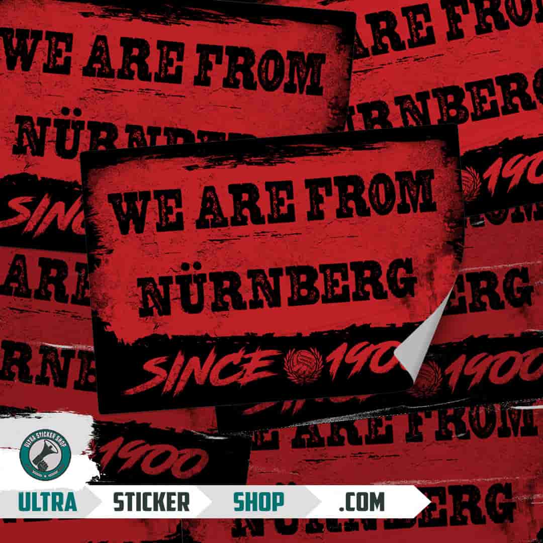 We are from Nürnberg since 1900 Aufkleber
