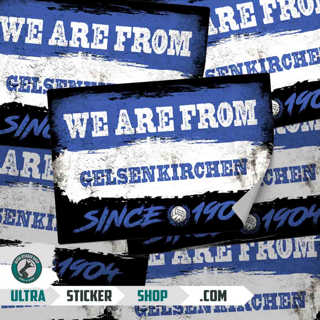 We are from Gelsenkirchen since 1904 Aufkleber