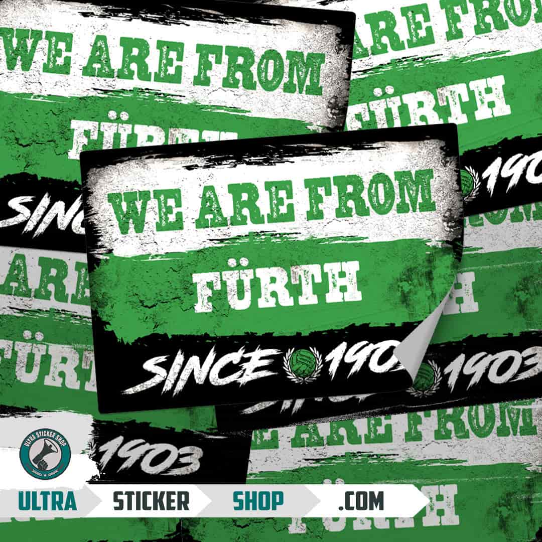 We are from Fürth since 1903 Aufkleber