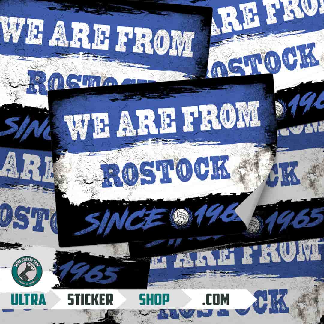 We are from Rostock since 1965 Aufkleber